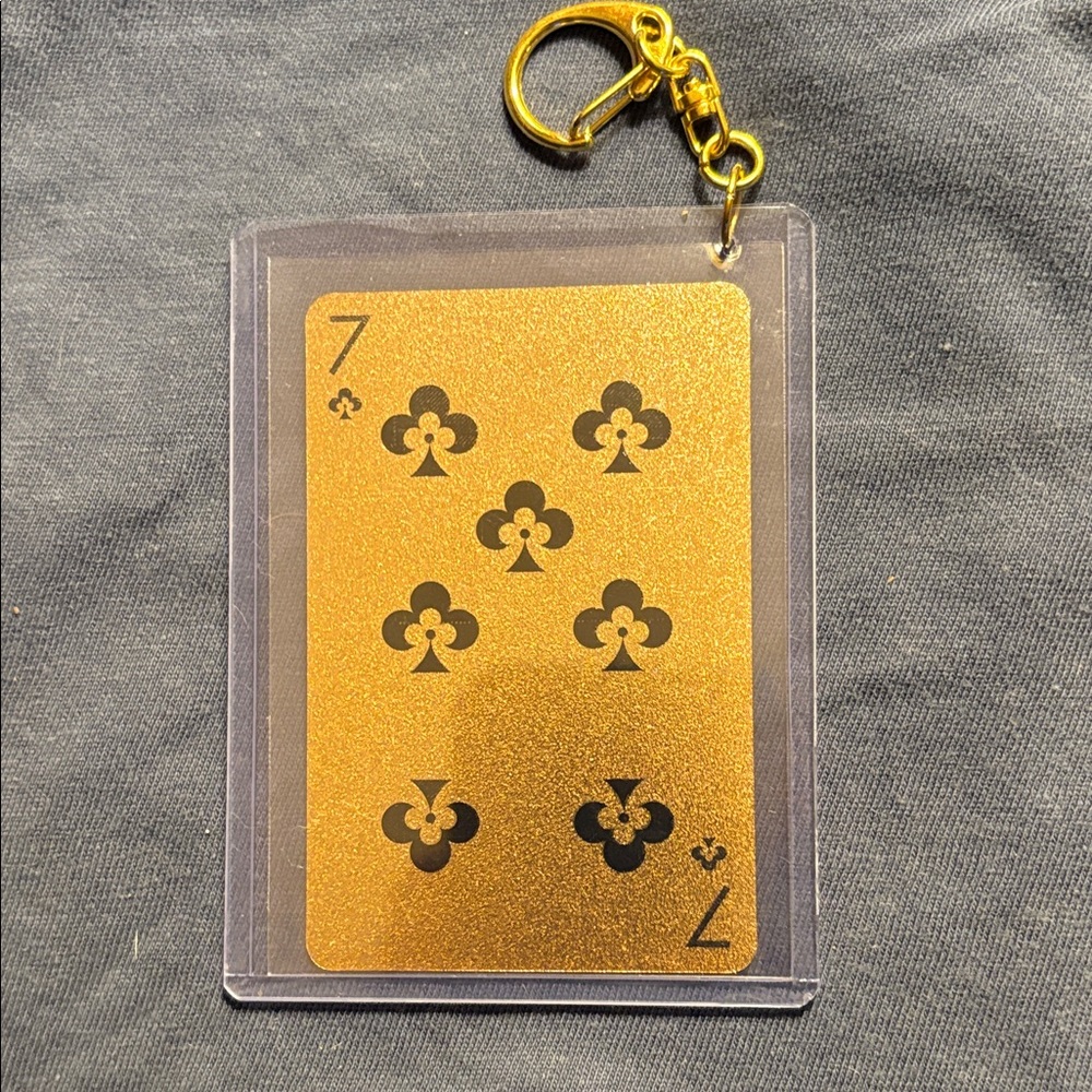 LV Gold Playing Card